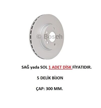 ÖN FREN DİSKİ MERCEDES VİTO W639 W447 V SINIFI W447 VİANO W639 0986479C50 1 ADET