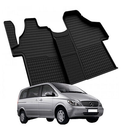 MERCEDES VITO W639 2004-2014 Model Yılları İçin Uyumlu Yeo 4D Havuzlu Paspas Takımı