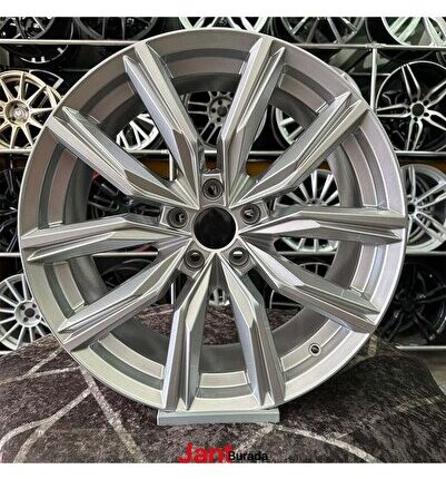 17" (inç) 5x100 KAPSTADT Uyumlu  WOLKSVA POLO İBİZA EGEA DOBLO UYUMLU Gümüş Jant Modeli 4 ADET