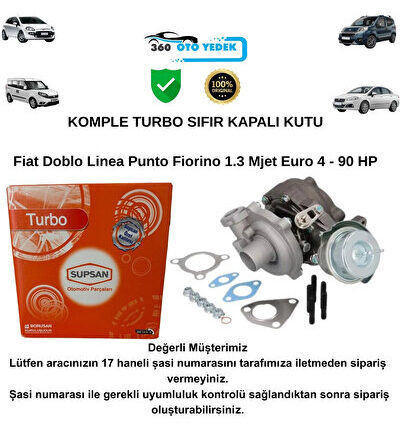U002 Turbo Fiat 1.3 Mjet Euro 4 90 Hp Doblo Linea Punto Fiorino
