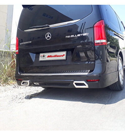 (ASTARLI) Mercedes Vito W447 Sensörsüz Arka Karlık Çift Egzoz 2015 Yılı ve Sonrasına Uyumludur