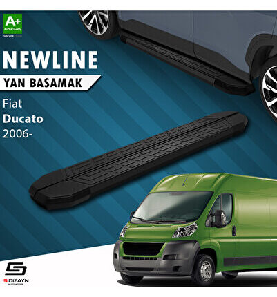 S-dizayn Fiat Ducato 3 Kısa Şase Newline Siyah Yan Basamak 209 Cm 2006-2014 A Kalite