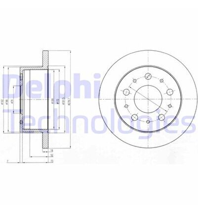 DEPOMIX ARKA FREN DISKI FIAT DUCATO 06 BOXER 06 JUMPER 06 2.0 HDI (213411) 2.2HDI-3.0HDI 280x16x5D