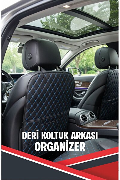 1_org_zoom-3645.jpg FORD COURİER UYUMLU 2 ADET SİYAH DERİ MAVİ DİKİŞLİ ARAÇ İÇİ KOLTUK ORGANİZERİ - Görsel 1