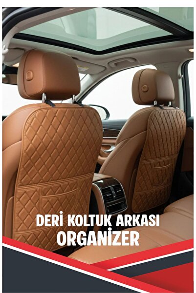 1_org_zoom-3650.jpg FORD COURİER UYUMLU 2 ADET TABA DERİ TABA DİKİŞLİ ARAÇ İÇİ KOLTUK ORGANİZERİ - Görsel 1