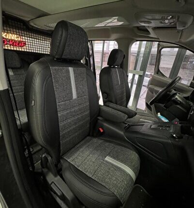 Rıfter-Berlingo-Combo-ProaceCity 2019-2025 Arka Sırt Arka Oturma 3 Parça Uyumlu-OTO KOLTUK KILIFI