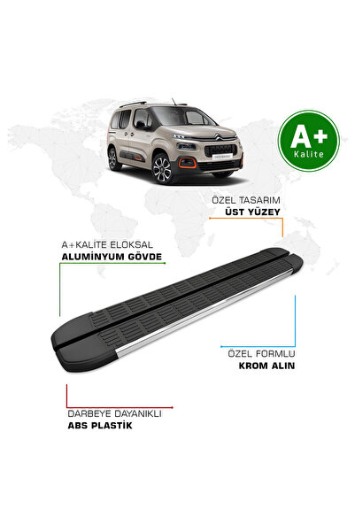 1_org_zoom-5212.jpg Citroen Berlingo Yan Basamak Kısa Şasi 2019 Model ve Sonrası S-Line Krom - Görsel 1