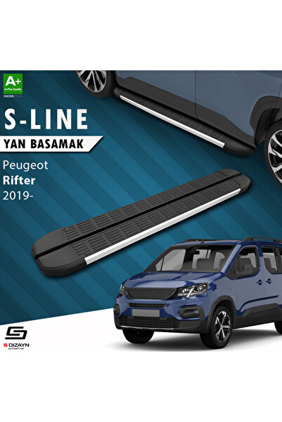 1_org_zoom-5333.jpg Peugeot Rifter S-Line Aluminyum Yan Basamak 203 Cm 2019 Üzeri A+ Kalite PE-RF1-YBS-SL-AL-203 - Görsel 1
