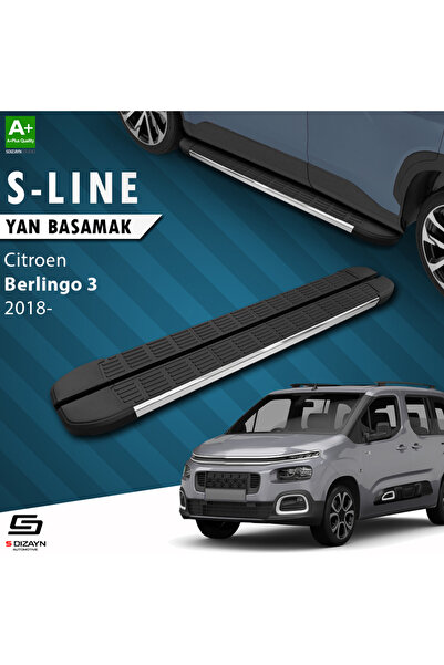 1_org_zoom-5411.jpg Citroen Berlingo 3 S-Line Krom Yan Basamak 203 Cm 2018 Üzeri A+ Kalite CI-BL3-YBS-SL-KA-203 - Görsel 1
