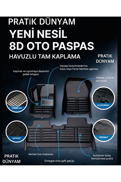 1_org_zoom-5746.jpg peugeot Rifter - berlingo - combo - yeni nesil 8d havuzlu pirinç desen oto paspas - Görsel 1