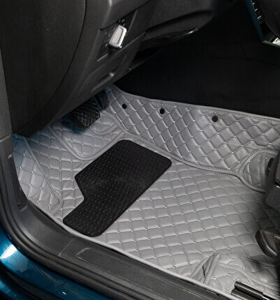 CITROEN BERLINGO 2003-2008 Koyu Gri 8D Prestige Premium Araca Özel Deri Oto Paspas