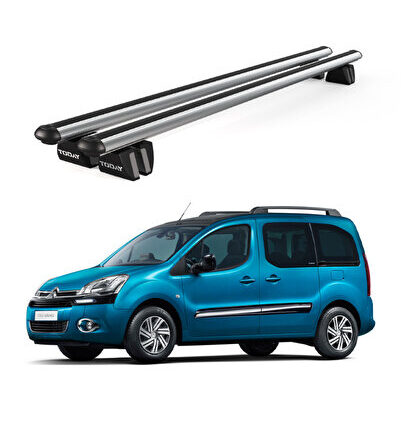 Pençe Citroen Berlingo (2008-2018) Uyumlu Gri Ara Atkı 135cm Port Bagaj Tavan Barı