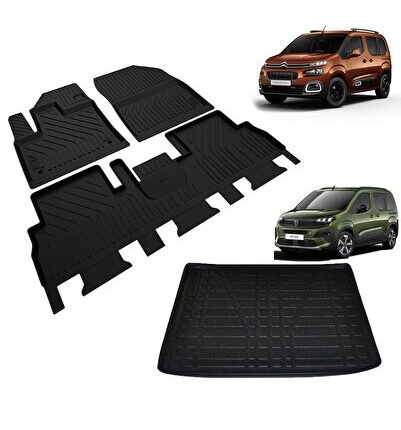 Berlingo Rifter Paspas Bagaj Havuzu Set Kokusuz 2019 2020 2021 2022 2023 2024 2025