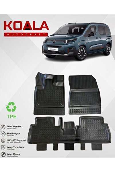 1_org_zoom-6578.jpg Citroen Berlingo (2019+sonrası) Ile Uyumlu - Araca Özel Paspas - Görsel 1