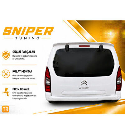Cıtroen Berlingo Uyumlu Anatomik Spoiler Boyasız Ve Astarsız Ham