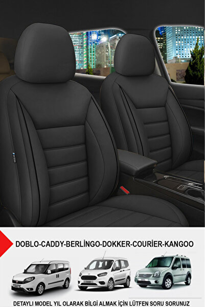 1_org_zoom-6628.jpg Jet Deri Üniversal Ticari Oto Koltuk Kılıfı(DOBLO-CADDY-BERLİNGO-DOKKER-COURİER-KANGOO UYUMLU) - Görsel 1