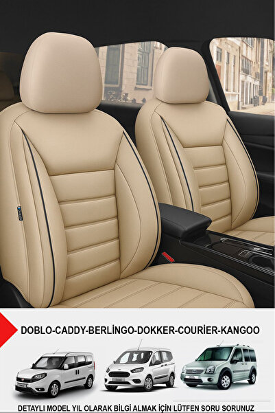 1_org_zoom-6635.jpg Jet Deri Üniversal Ticari Oto Koltuk Kılıfı(DOBLO-CADDY-BERLİNGO-DOKKER-COURİER-KANGOO UYUMLU) - Görsel 1