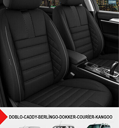 Dark Tay Tüyü Üniversal Ticari Oto Koltuk Kılıfı(DOBLO-CADDY-BERLİNGO-DOKKER-COURİER-KANGOO)