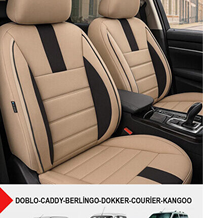 Oniks Bej Tay Tüyü Üniversal Ticari Oto Koltuk Kılıfı(DOBLO-CADDY-BERLİNGO-DOKKER-COURİER-KANGOO)
