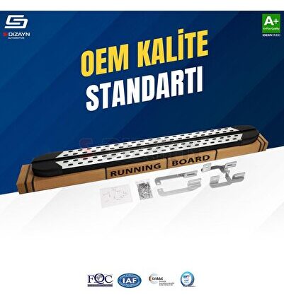 S-dizayn Mercedes Vito W639 Kısa Şase Trimline Gri Yan Basamak 238 Cm 2004-2014 Mr-w39-kstr-gr-238