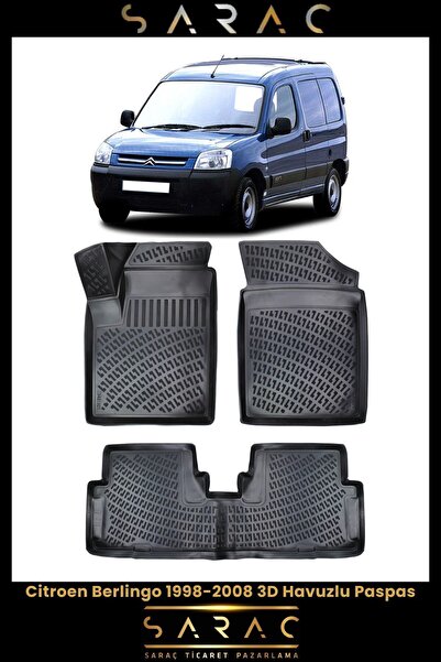 1_org_zoom-6763.jpg Citroen Berlingo 2006 Model 3d Havuzlu Paspas - Görsel 1