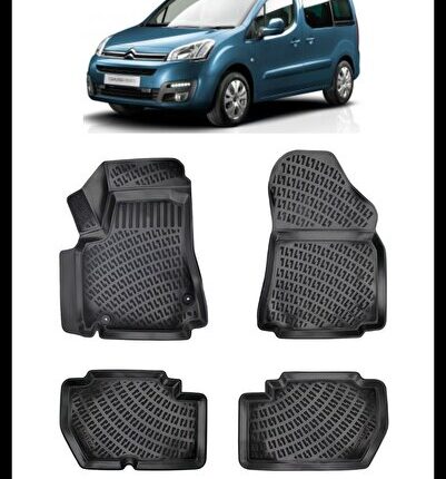 Citroen Berlingo 2008 Model(YENİ KASA) 3d Havuzlu Paspas