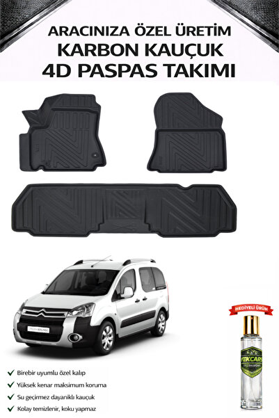 1_org_zoom-6957.jpg CİTROEN BERLİNGO 2009 MODEL ARACINIZA ÖZEL KARBON KAUÇUK PASPAS TAKIMI - Görsel 1