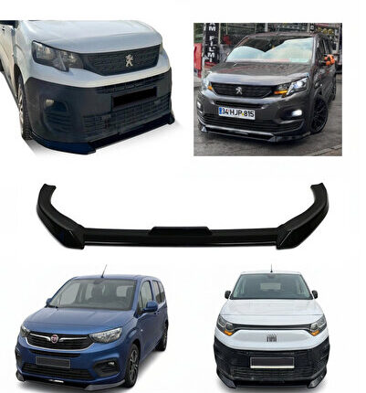 PEUGEOT RIFTER/BERLINGO 19-/COMBO 19-/ PROACE 19-/DOBLO 23- ÖN LİP PIANO BLACK PINUK SAKSESUAR