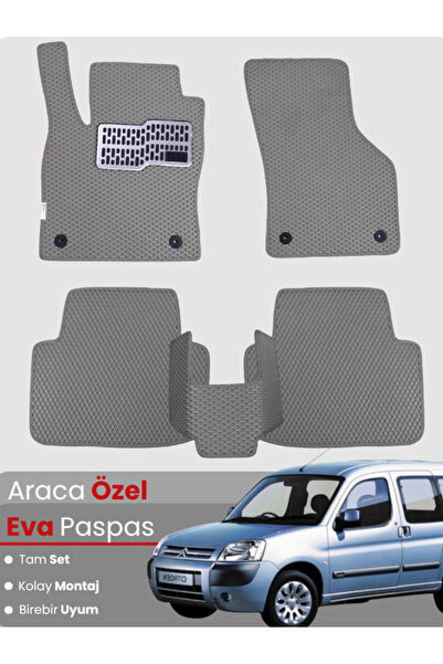 1_org_zoom-7085.jpg CİTROEN BERLİNGO (2008-2018) Uyumlu EVA Paspas Tam Set–Araca Özel,Su Geçirmez,Kolay Montaj - Görsel 1