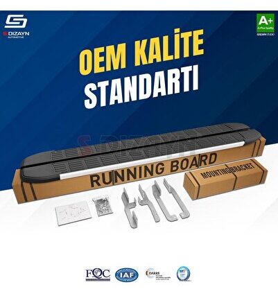 Mercedes Vito W639 Kısa Şase S-Line Aluminyum Yan Basamak 233 Cm 2004-2014 A+ Kalite MR-W39-KS-YBS-S