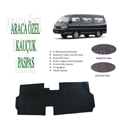 Hyundai H100 Minibüs Paspas Siyah Renk