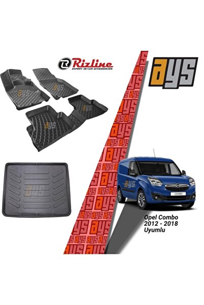 0_org_zoom-566.jpg Opel Combo 2012-2018 3d Havuzlu Paspas + Bagaj Havuzu - Görsel 1