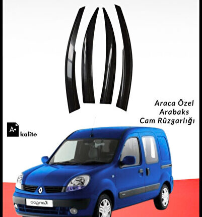 Renault Kango 2 Cam Rüzgarlığı 4'lü Takım (MUGEN TİP, DAYANIKLI MALZEME, KOLAY MONTAJ)