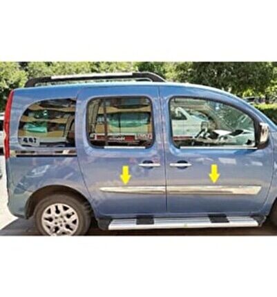 Renault Kangoo Krom Yan Kapı Çıtası 4 Kapı 2008-2011 Arası Paslanmaz Çelik