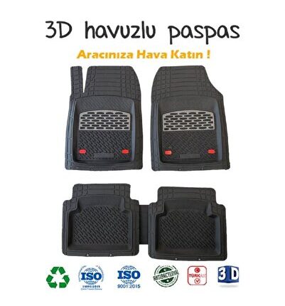 2009 Model Renault Kangoo Için Havuzlu Tip Universal Paspas