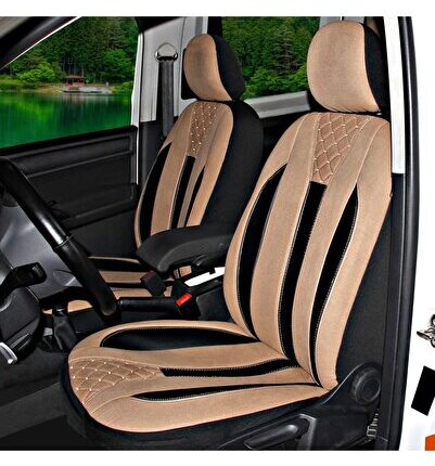 Renault Kangoo 2008-2021 Uyumlu Taba Ticari Tay Tüyü Koltuk Kılıfı