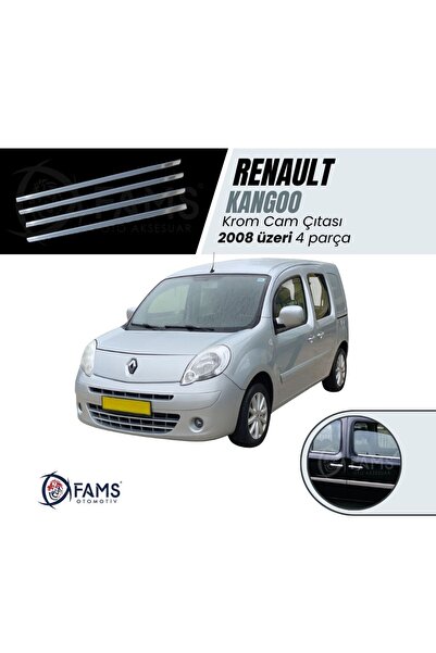1_org_zoom-12611.jpg Renault Kangoo Krom Cam Çıtası 4 Prç, 2008 Üzeri P, Çelik - Görsel 1