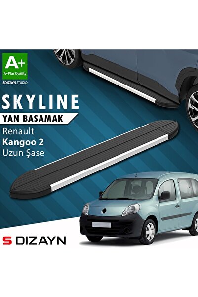 1_org_zoom-12671.jpg S-Dizayn Renault Kangoo 2 Uzun Şase Skyline Aluminyum Yan Basamak 223 Cm 2008-2020 A+ Kalite - Görsel 1