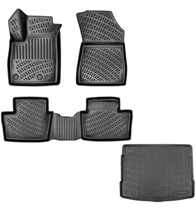 Opel Combo 2006 Model 3D Havuzlu Paspas ve Bagaj Havuzu Set