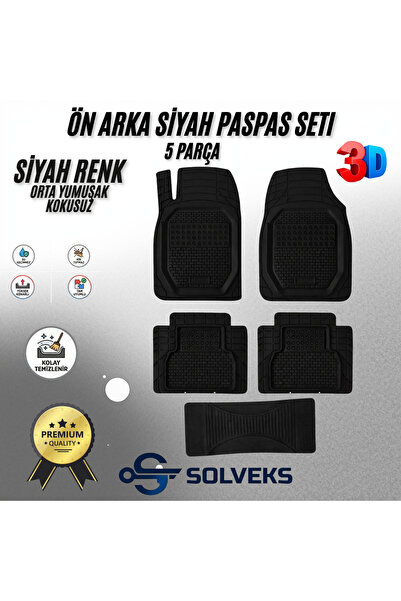 1_org_zoom-12912.jpg RENAULT KANGOO 2017 MODEL UYUMLU 3D SİYAH RENK+BAGAJ HAVUZU OTO PASPAS SETİ - Görsel 1