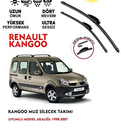 Renault Kangoo Ön Silgeç Takımı 2004 Model Araca Uyumlu