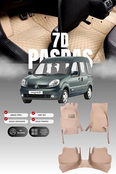 1_org_zoom-13283.jpg Renault Kangoo (1998-2008) 7D Deri Havuzlu Oto Paspas | Tam Koruma,Araca Özel & Hızlı Montaj - Görsel 1