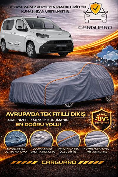1_org_zoom-13471.jpg Toyota Proace City Uyumlu Lüks Araba Brandası Miflonlu Oto Branda Çadır Örtü - Görsel 1