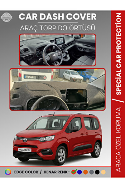 1_org_zoom-13529.jpg TOYOTA PROACE CITY (2019-2024) Torpido Örtüsü Panel Halısı Torpido Koruma Tam Uyum UV Koruma Kaymaz - Görsel 1