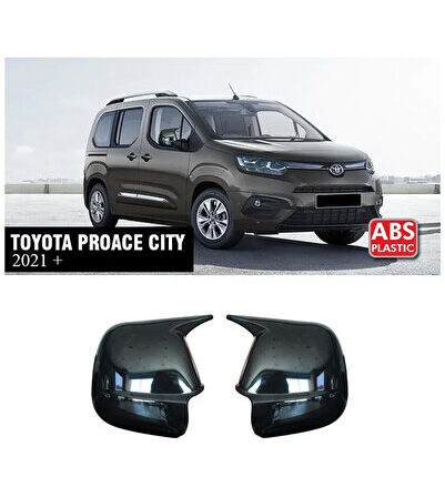 Toyota Proace City 2021 ve Sonrası Batman Yarasa Ayna Kapağı Takım Piano Black