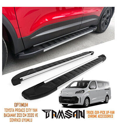 TOYOTA PROACE CITY OPTIMUM MODEL YAN BASAMAK GRİ 203 CM 2020 VE SONRASI UYUMLU