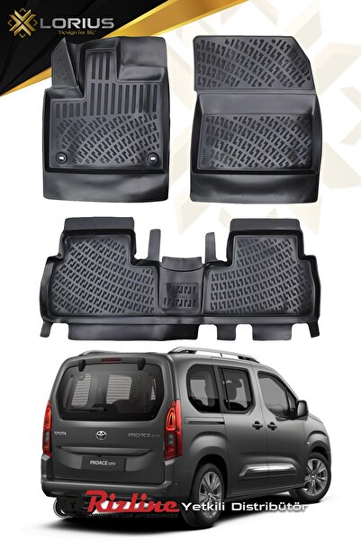1_org_zoom-14309.jpg Toyota Proace City Flame - Passion X-pack 2019 Sonrası 3d Havuzlu Paspas - Görsel 1