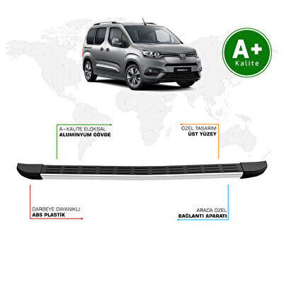 Toyota Proace City Arka Basamak Kısa Şasi 2019 Model ve Sonrası S-Line