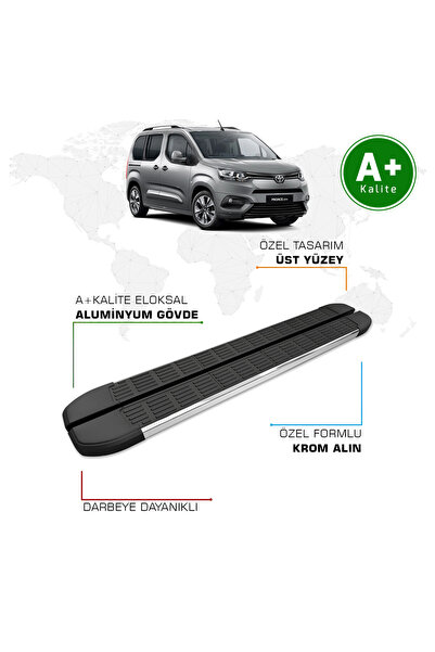 1_org_zoom-14575.jpg Toyota Proace City Yan Basamak Kısa Şasi 2019 Model ve Sonrası S-Line Krom - Görsel 1