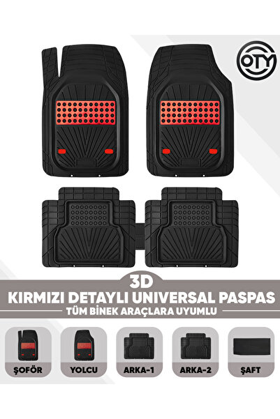 1_org_zoom-14607.jpg Toyota Proace City Flame / Passion X-PACK 2019 Sonrası Model 4D LİNE KIRMIZI HAVUZLU PASPAS - Görsel 1